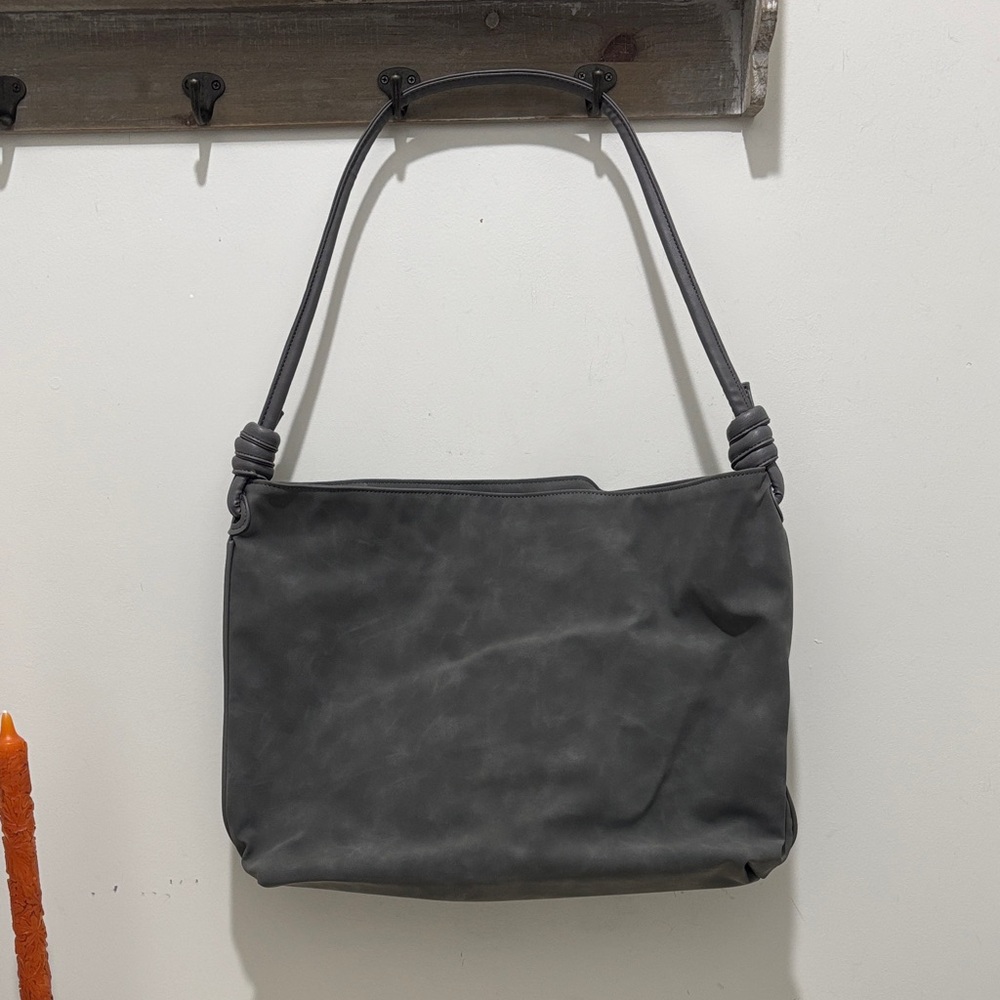 8 Other Reasons Dark Gray Shoulder Bag